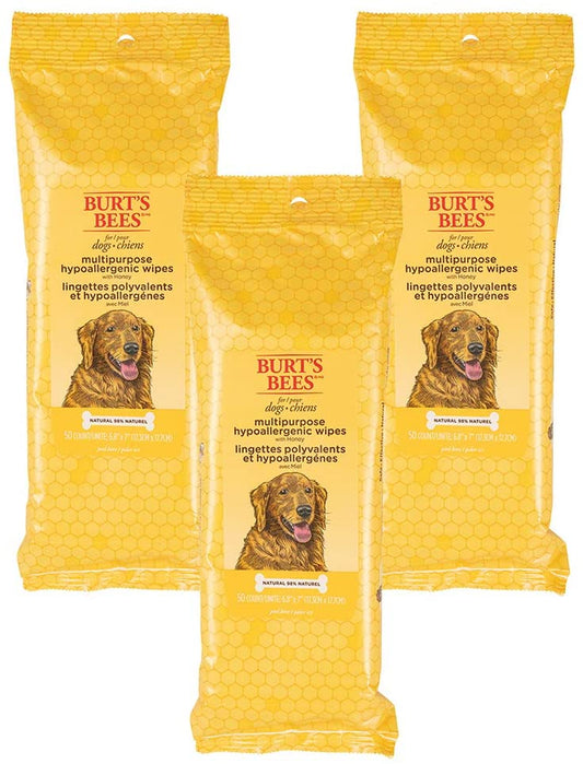 Natural Multipurpose Dog Grooming Wipes | Puppy & Dog Wipes for All Purpose Cleaning | Cruelty Free, Sulfate & Paraben Free, Ph Balanced for Dogs, 150 Count