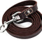 Leather Dog Training Leash - Brown 6 Foot X 3/4" Dog Walking Leash Best for Medium Large Dogs, Latigo Leather Dog Lead & Puppy Trainer Leash