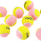 X-Small Dog Tennis Balls 1.5" Pack of 12- Puppy Mini Fetch Pet Little Tennis Balls -Yellow/Pink